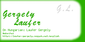 gergely laufer business card